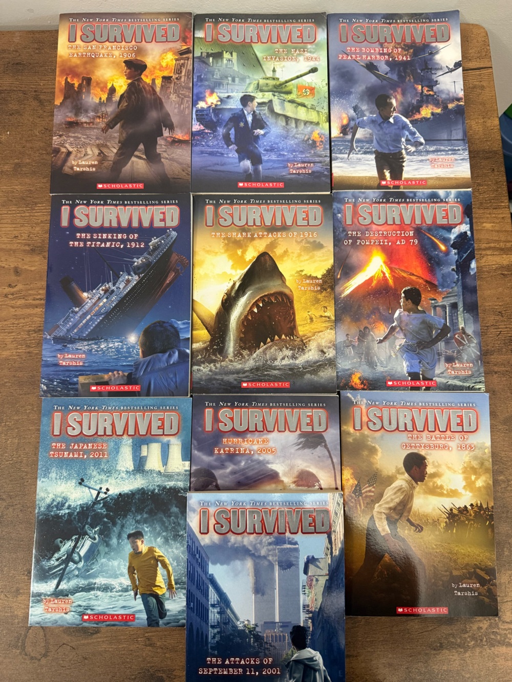 I Survived Book Series - Multi-Color Paperback Collection - 10 Books